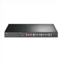 Tp-lınk Tl-sl1226p, 24 Port, Megabit, Poe 250w, 2 Port Combo Gigabit Sfp, Yönetilemez, Rackmount, Switch