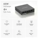 Tp Mercusys Ms105gp 5li 4üpoe Gigabit Switch