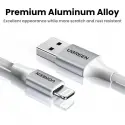 Ugreen Lıghtnıng To Usb-a Örgülü Mfi Sertifikalı İphone Hızlı Şarj Kablosu 2 Metre Gümüş 60163