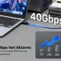 UNITEK 240W USB4 TYPE-C KABLO (C14100ABK01-2M)