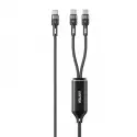 UNITEK 2in1 TYPE-C HIZLI ŞARJ KABLO (C14146ABK01-1.8M)