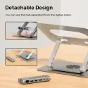 UNITEK 360D METAL 15.6” NOTEBOOK STAND VE 5' I 1 ARADA DOCKING STATION  (D1109B)