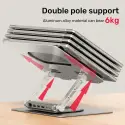 UNITEK 360D METAL 15.6” NOTEBOOK STAND VE 5' I 1 ARADA DOCKING STATION  (D1109B)
