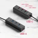 UNITEK 4-IN-1 USB-A 5GBPS HUB (Y-3089V01)
