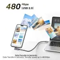 UNITEK 90D USB-C SARJ KABLOSU 1M 100W (C14123BK-1M)