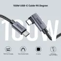 UNITEK 90D USB-C SARJ KABLOSU 1M 100W (C14123BK-1M)