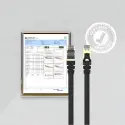 UNITEK CAT7 PATCH KABLO 10MT FLAT (C1897BK-10M)
