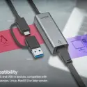 UNITEK HİBRİT USB-C/USB-A 2.5 GİGABİT ETHERNET ADAPTÖRÜ (U1313CGY01)