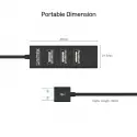 UNITEK TYPE-A TO 4 PORT USB HUB 80CM KABLO(Y-2140)