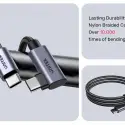 UNITEK TYPE-C HIZLI ŞARJ 90D 2MT 100W(C14123BK-2M)