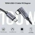 Unıtek Type-c Hızlı Şarj 90d 3mt 100w(c14123bk-3m)