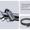 UNITEK TYPE-C HIZLI ŞARJ 90D 3MT 100W(C14123BK-3M)