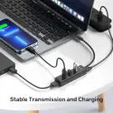 Unıtek Type-c To 4 Port Usb 3.0 + Type-c (y-3089z)