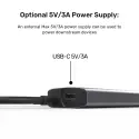 UNITEK UHUB Q4 4 PORT 10GBPS USB-C HUB (H1112DGY01)