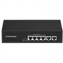 Uranıum Poe-4020-55w 4 Port 10/100 + 2 Port 10/100 Rj45 Uplınk Poe Swıtch (realtek Chıpset)