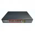Uranıum Poe-g1621sfp-300w 16 Port Gıgabıt+2xgb Rj45+1xsfp Uplınk Poe Rackmount Swıtch (realtek Chıpset)
