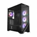 Vento Vg4202fla Atx Tower, 850w 80+ Siyah,  Temperli Cam, Rgb, Mesh, Atx Gamıng Kasa