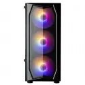 Zalman N4 Rev.1, Megamax, 600w 80+ Bronz, Mesh Panel, Tempered Glass, 3x120mm+3x140mm Rgb Fan, Atx Gamıng Kasa