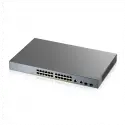 Zyxel Gs1350-26hp, 24 Port, Gigabit, Poe 375w, 2 Port Gigabit Sfp, Yönetilebilir, Rackmount Switch
