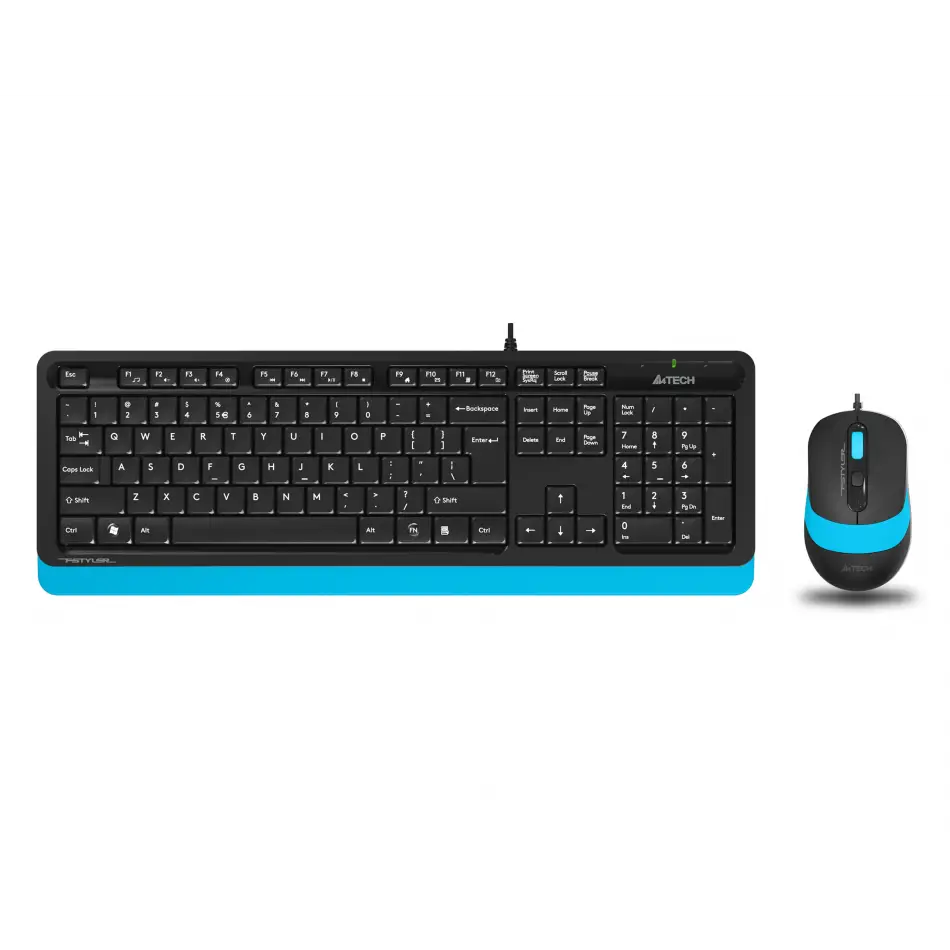 A4 Tech F1010 Q Usb Mavi Tr Mm Klavye+optik Mouse