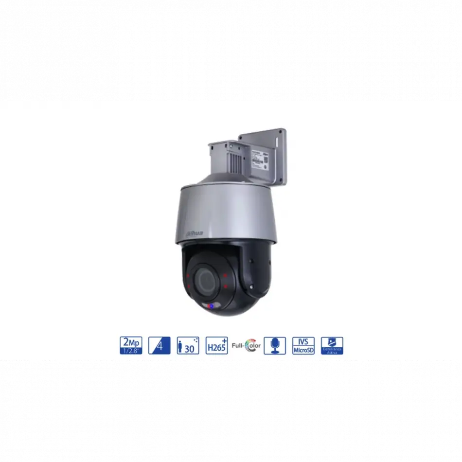 Dahua Sd3a200-gn-a-pv, 2mpix, 4mm Lens, H265+, 30mt Gece Görüş,  Full-color, Ip Pt Kamera