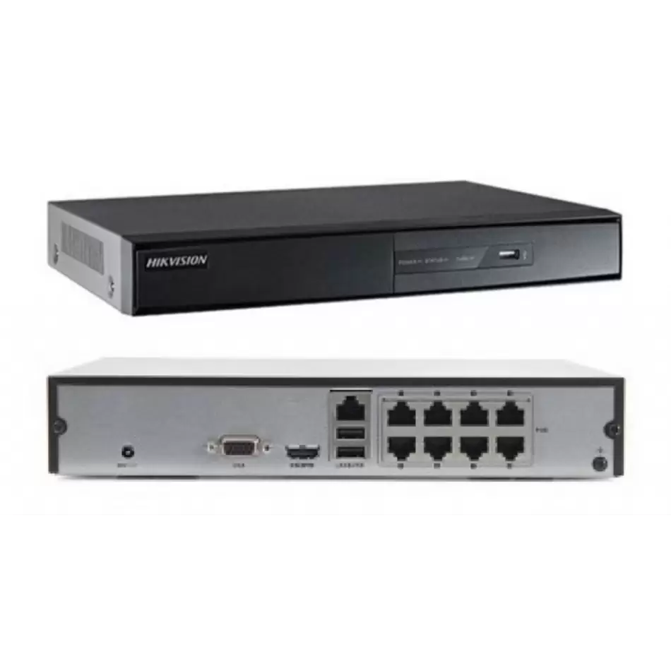 Hıkvısıon Ds-7108nı-Q1/8p/m, 8kanal Poe, 4mpix, H265+, 1 Hdd Desteği, 1520p Kayıt, 60mbps Bant Genişliği, Metal Kasa, Nvr