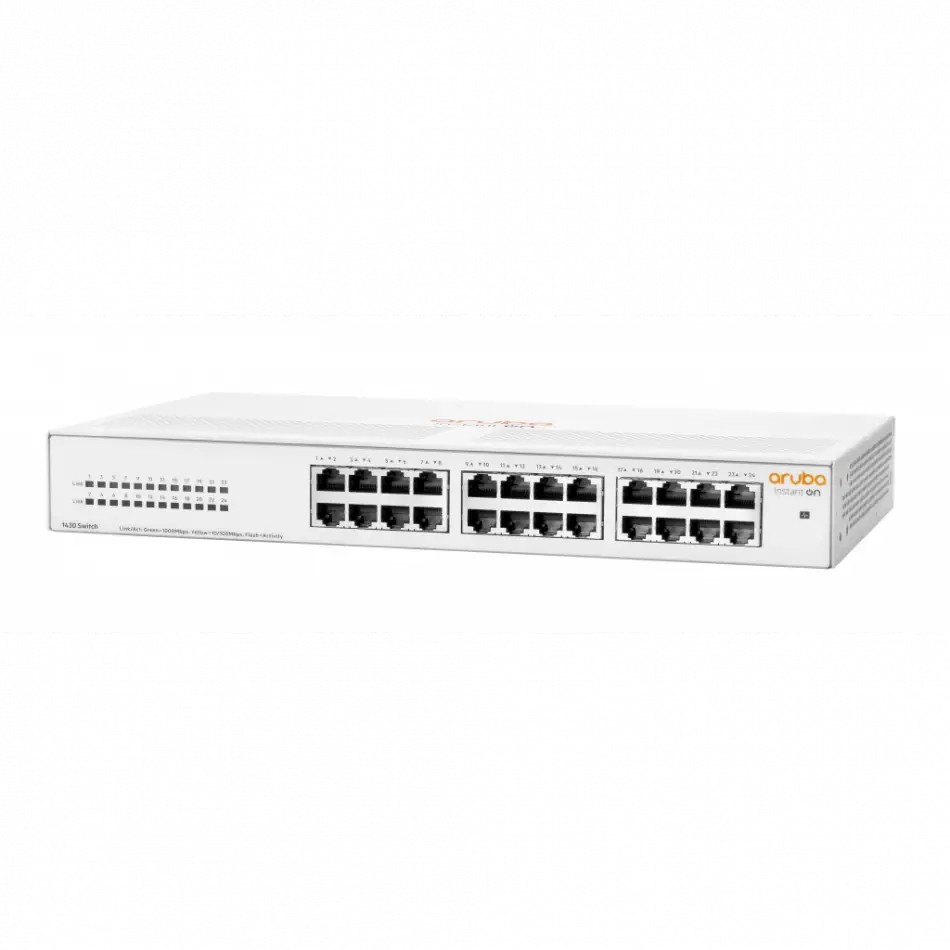 Hp Aruba Instant On, R8r49a, 1430-24g, 24port, Gigabit, Yönetilemez, Rack Mount Switch