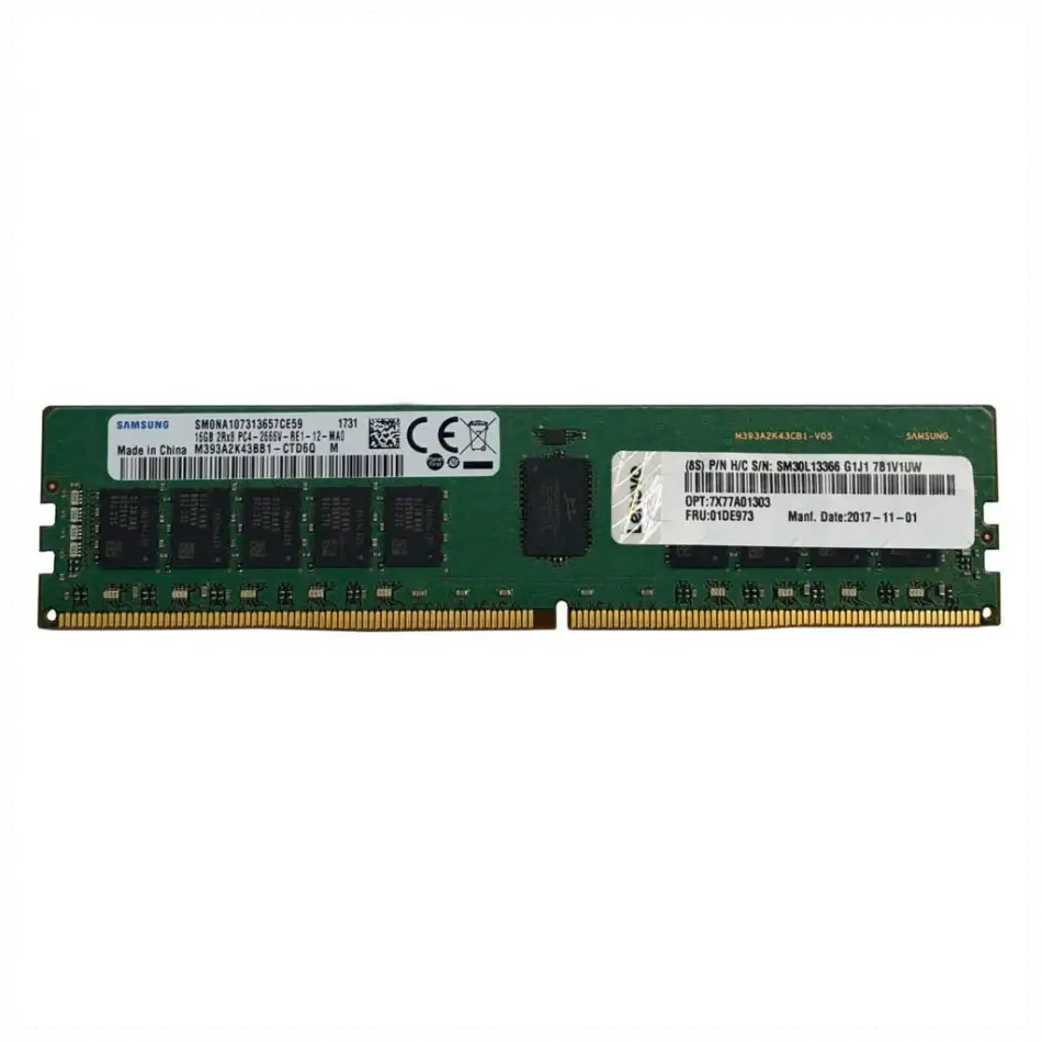 Lenovo 4x77a77495, 16gb, 3200mhz, Ddr4, Ecc, Cl22, Udımm, St50 Uyumlu, Server Ram