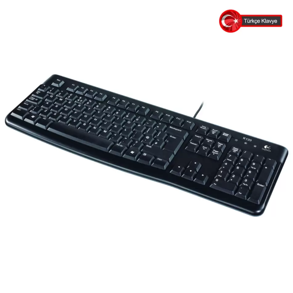 Logıtech K120, 920-002505, Usb Kablolu, Türkçe Q, Standart Klavye