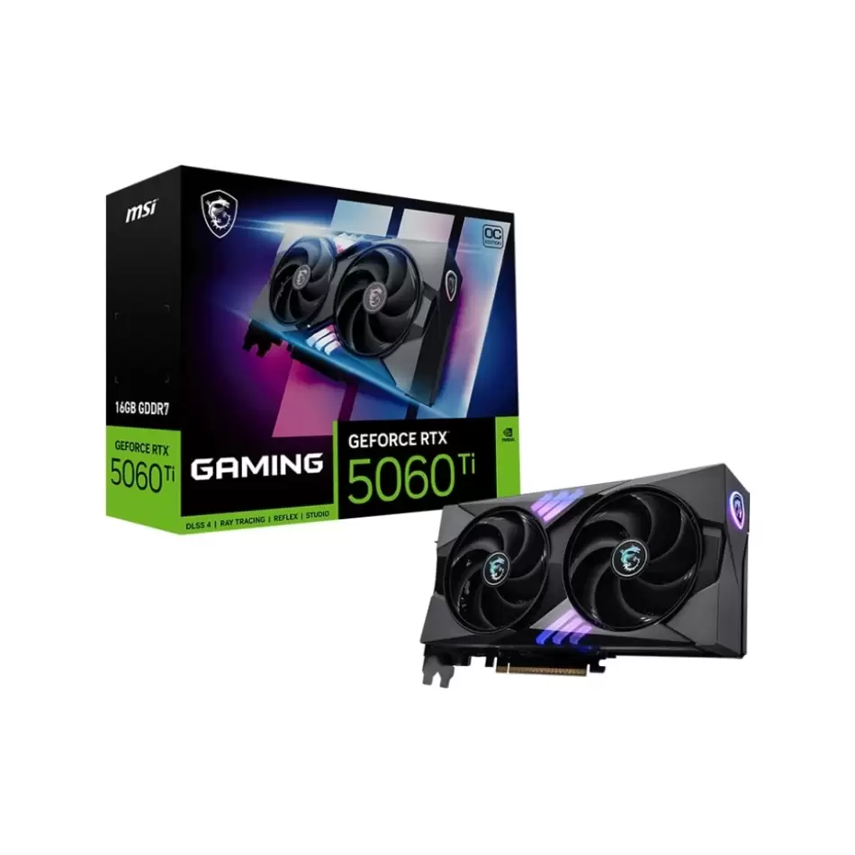 MSI VGA GEFORCE RTX 5060 TI 16GB GDDR7 128B DX12 PCIE 5.0 X16 (3XDP 1XHDMI)