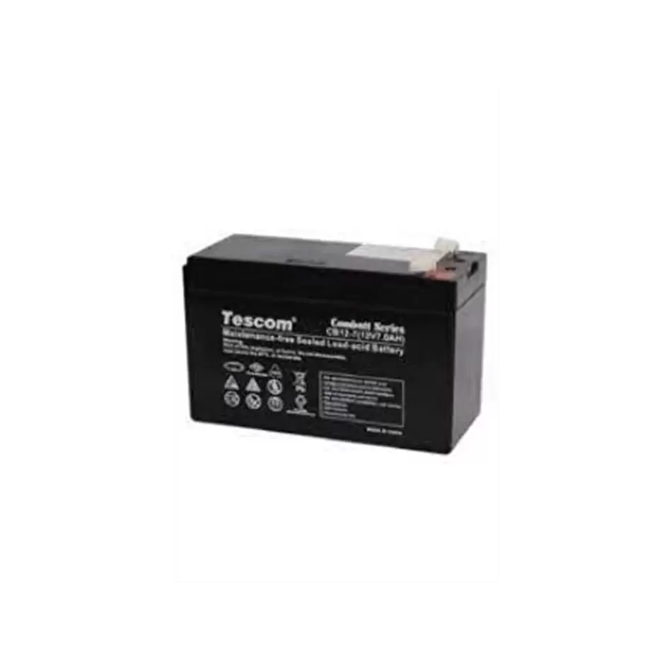 Tescom Combatt, Cbl12-7e, 12v 7ah, Bakımsız,  Kuru Akü. Ups İçin Uygundur. (100012589)