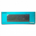 Everest Kb-741f, Usb Kablolu, Türkçe F,  2 Metre Bakır Kablolu, Standart Klavye (siyah)