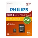Phılıps 256gb Mıcro Sdxc 80 Mb/s C10 Fm25mp45b/00