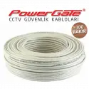 Powergate Pro 100mt, 2+1 (2x0,50+0,33) %100bakır, Cctv Güvenlik Kablosu