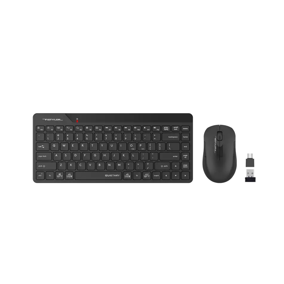 A4 Tech Fg2200 Aır2 2.4 Siyah Qmini Fn-mm Kablosuz Sessiz Set