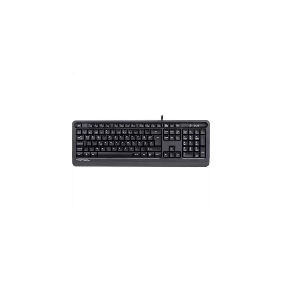 A4 Tech Fk10, Gri, Fstyler, Usb Kablolu,  Türkçe F, Multimedya Klavye