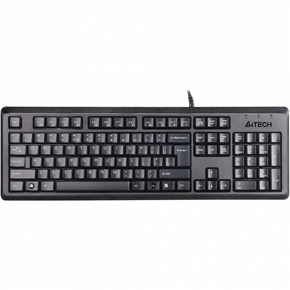 A4 Tech Kr-92, Siyah, Usb Kablolu, Türkçe Q, Multimedya, Klavye