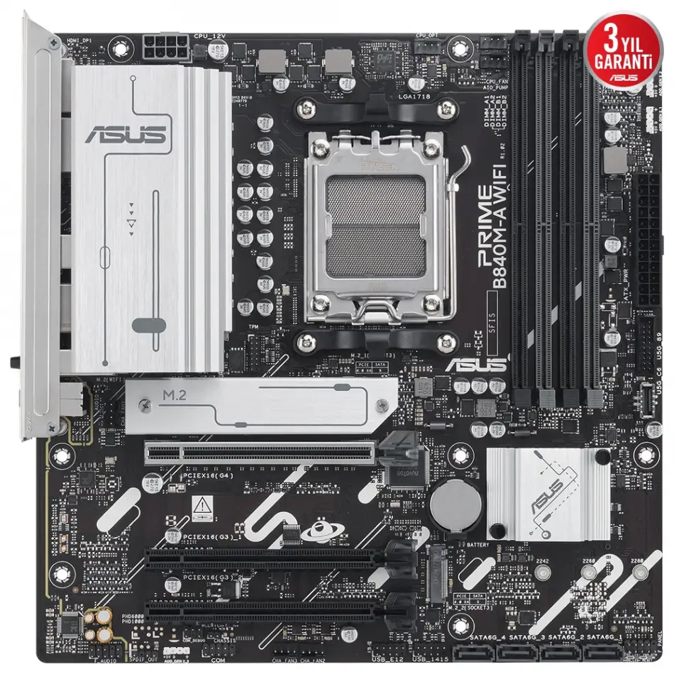 Asus Prıme B840m-a Wıfı Amd  Ddr5 Matx Anakart