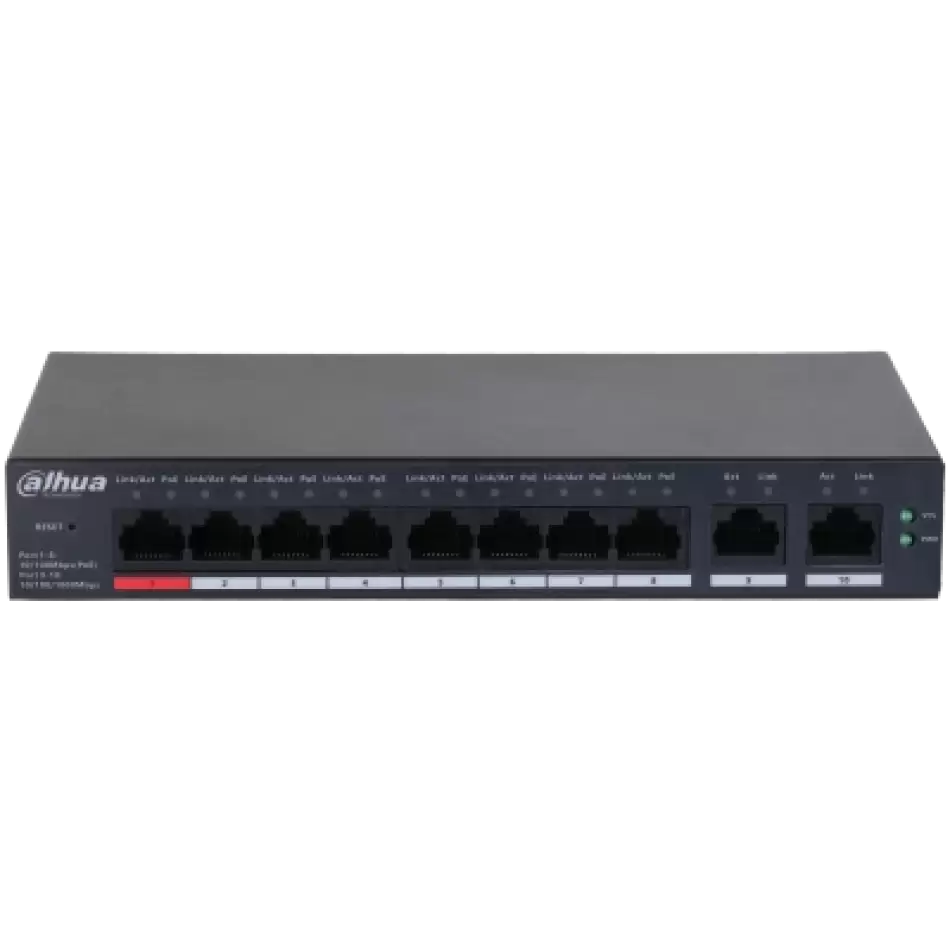 Dahua Cs4010-8et-110 8xfe-2xge Yönetilebilir 110w Poe Switch