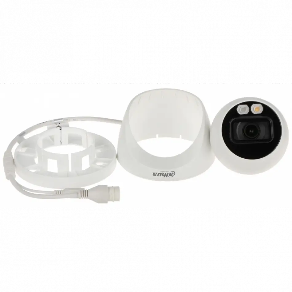 Dahua  Ipc-hdw2249t-s-ıl, 2mpix, Full Color, 2,8mm Lens, H265+, 30mt Gece Görüşü, Ip67, Dahili Mikrofon, Poe Dome Ip Kamera