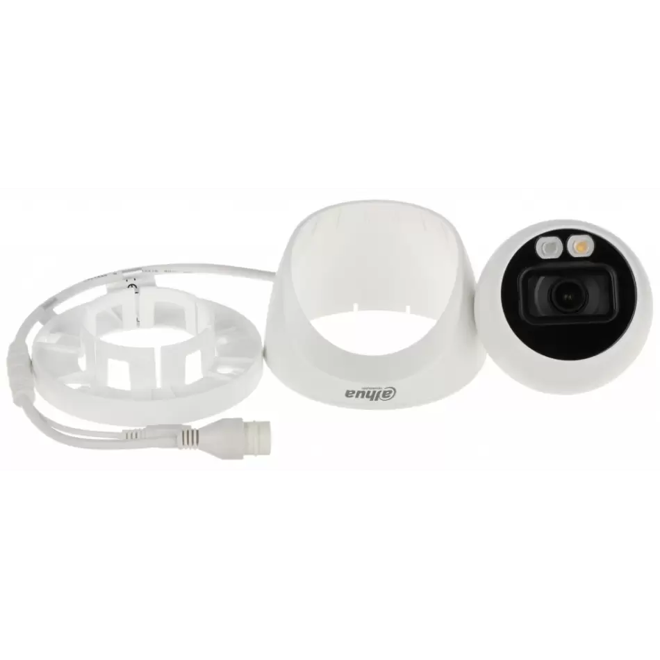 Dahua  Ipc-hdw2449t-s-ıl  4mpix, Full Color, 2,8mm Lens,h265+, 30mt Gece Görüşü, Ip67, Dahili Mikrofon, Poe Dome Ip Kamera
