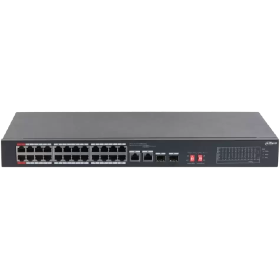 Dahua S3226-24et-240 24 Port 24xfe-2xge-2x1ge/sfp 240w Poe Switch