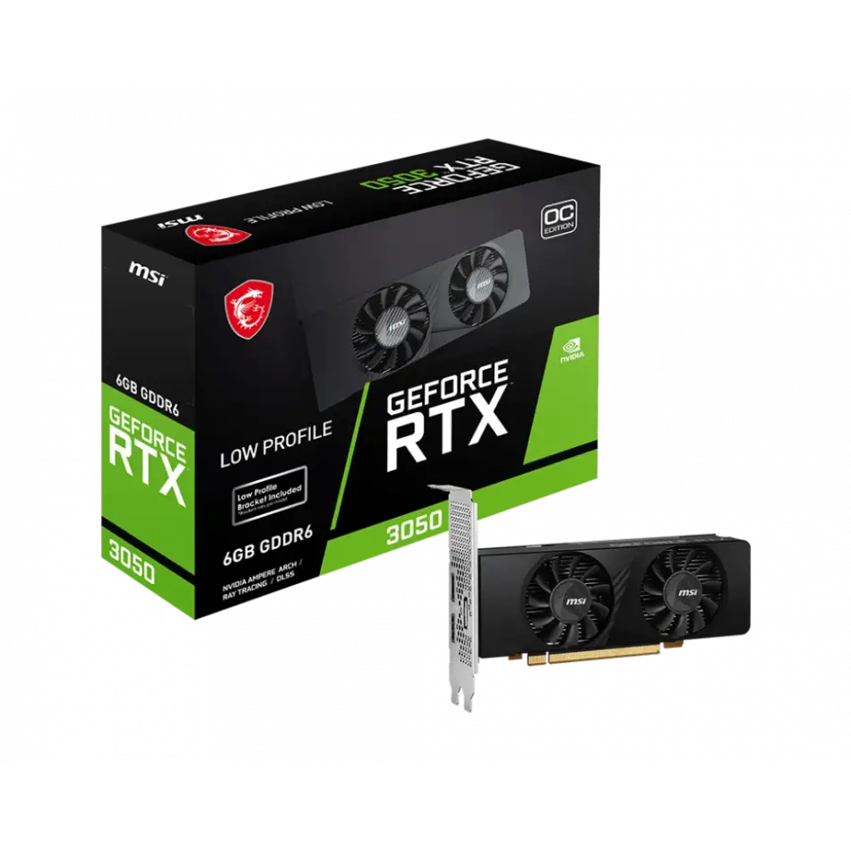 Msı Geforce Rtx 3050 Lp 6g Oc Gddr6 96bıt Dx12