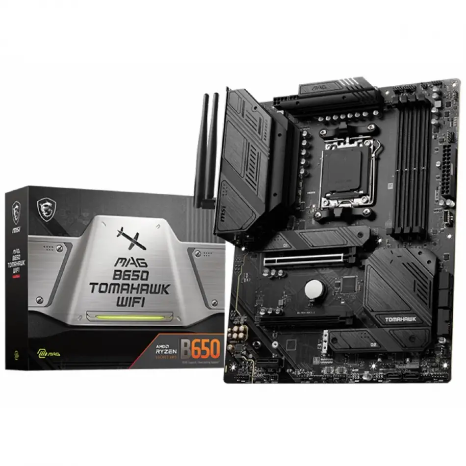 Msı Mag B650 Tomahawk Wıfı Ddr5 6600(oc)mhz M.2 Atx Am5