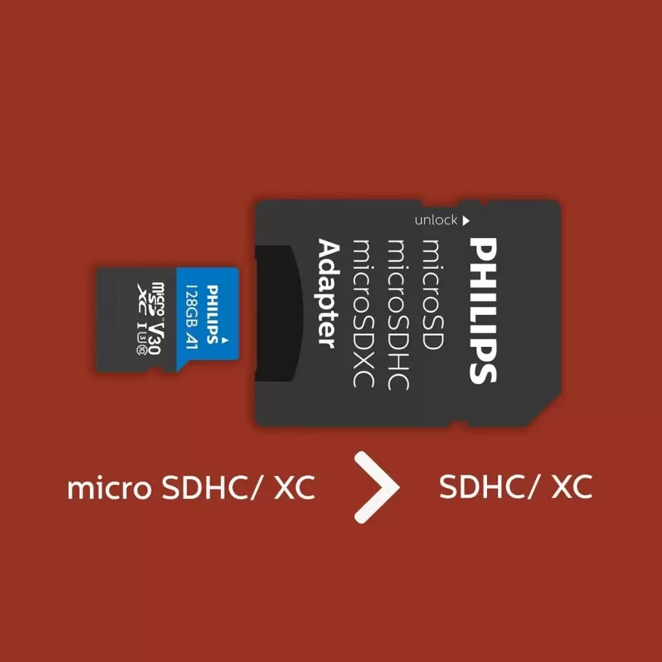 Phılıps 128gb Mıcro Sdxc 100 Mb/s C10 Fm12mp65b/00
