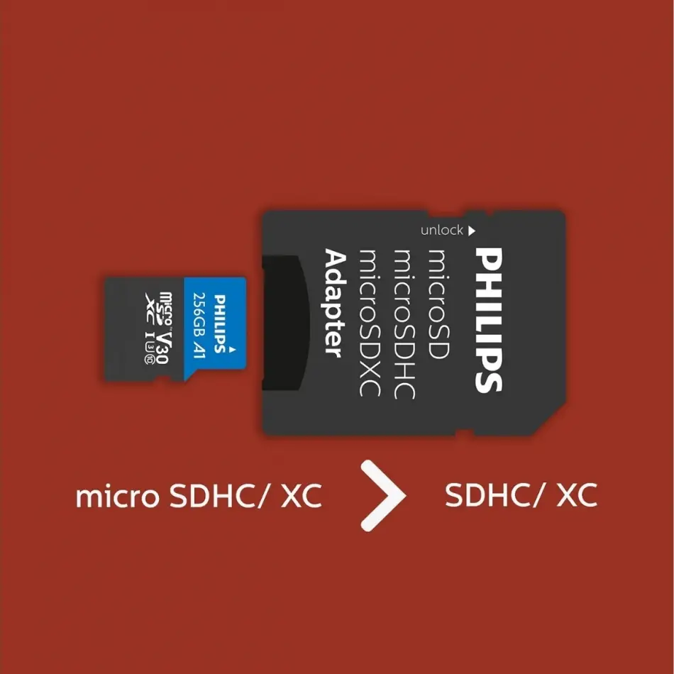 Phılıps 256gb Mıcro Sdxc 100 Mb/s C10 Fm25mp65b/00