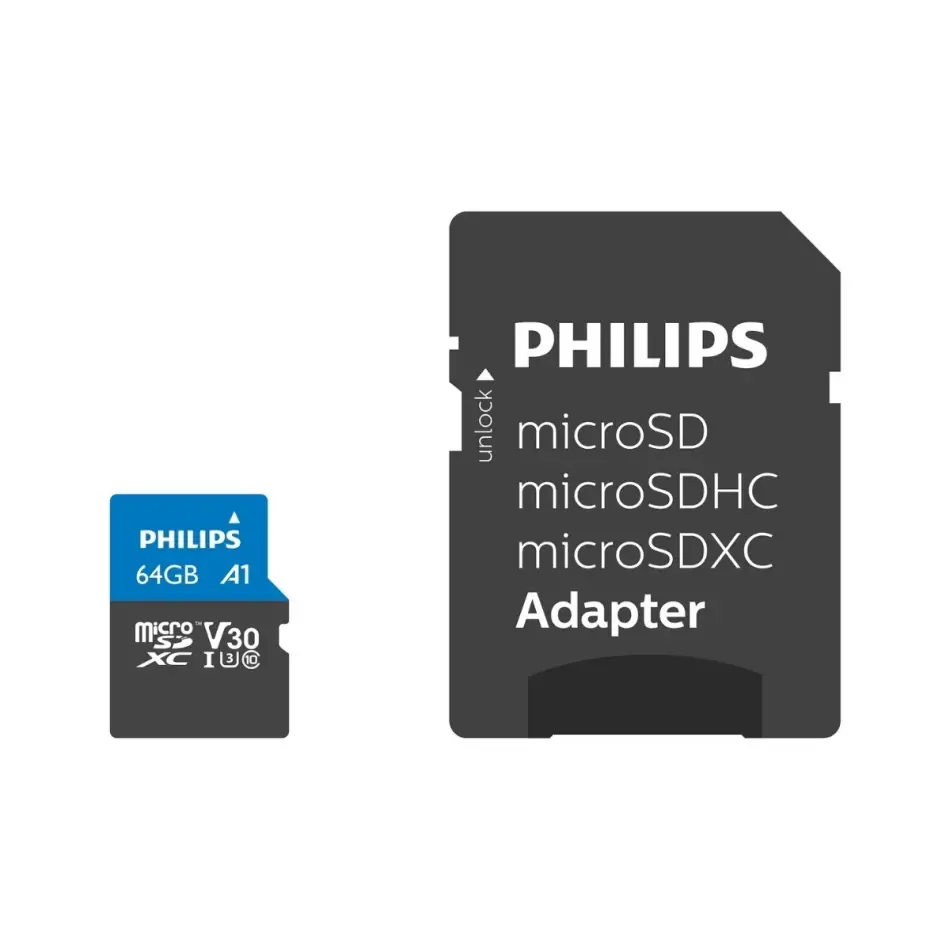 Phılıps 64gb Mıcro Sdxc 100 Mb/s C10 Fm64mp65b/00