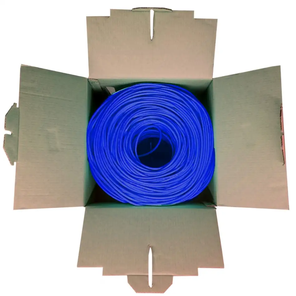 Powergate Cat6-box-bl, 23awg 0,57mm, Utp, Cat6 Kablo, 305m, Mavi