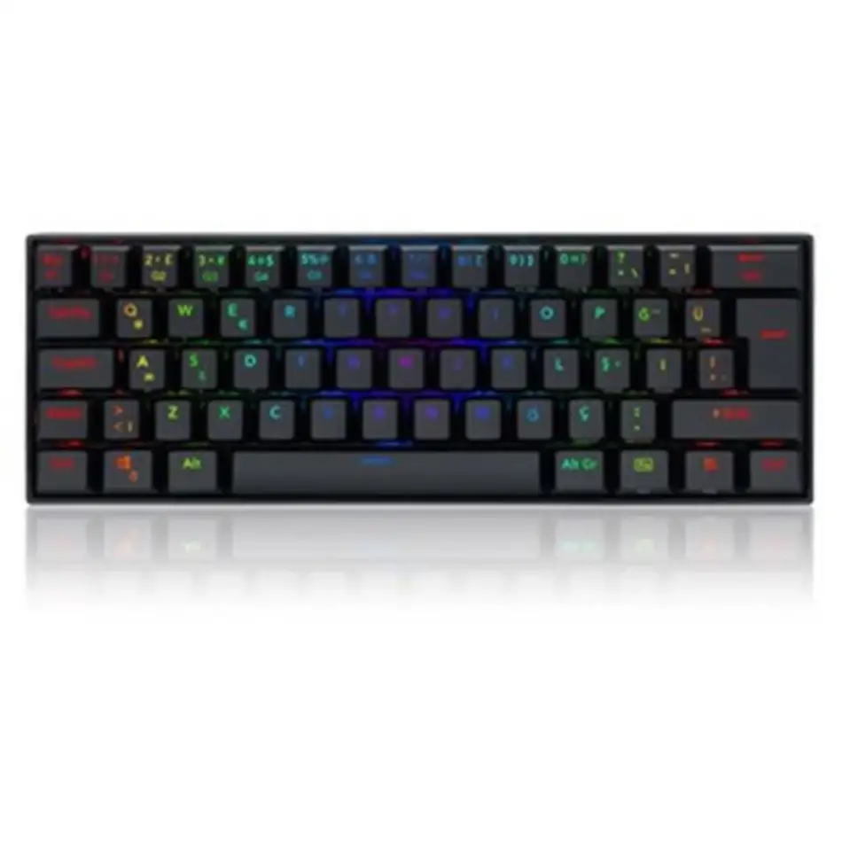 Redragon K530 Draconıc Pro Q Tr 60% Kompakt Kablosuz-bluetooth 2.4g Swıtch Mekanik Klavye Siyah