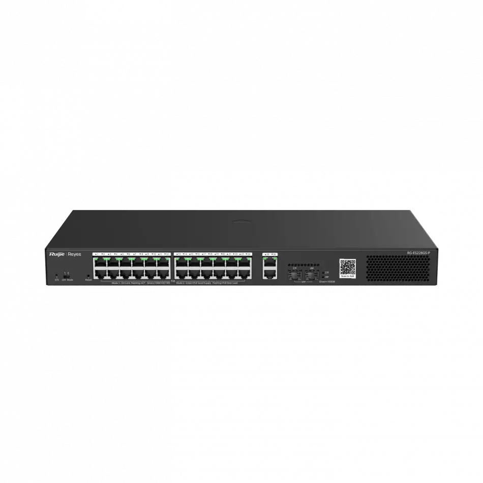 Ruijie-reyee Rg-es228gs-p 28 Port 24xge-2xge/sfp 370w Poe Switch